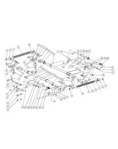 Lift Assembly Diagram and Parts List for M54-KW 53AI8CTW750-23HP-OHV Cub Cadet Lawn Tractor